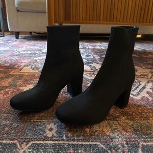 MIA Black Heeled Boots